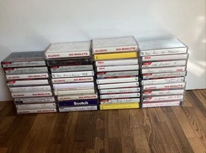 Lot Of 40 Audio Cassette Tapes Pre-recorded Sold As Blanks TDK, RCA, Sony Gospel - Picture 1 of 3