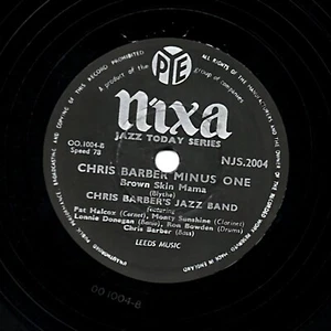 Chris Barber 78 ( Minus One ) Marrone Pelle Mama / (Plus One) Smoking Rag Pye Nj - Picture 1 of 2