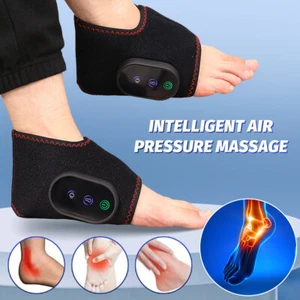 2x Electric Foot Ankle Massager Heating Foot Compress Vibration Relaxation Brace - Picture 1 of 8