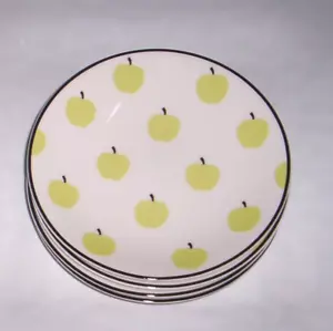 Lenox Kate Spade WICKFORD ORCHARD Apples TIDBIT Plates Set of 5 NEW - Picture 1 of 1