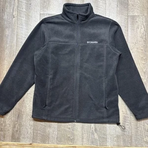 Columbia Jacket Men’s Large Black Benton Spring Full Zip Fleece Jacket Outdoors - Picture 1 of 10