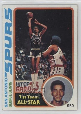 1978-79 Topps George Gervin #20 Salón de la fama 0uf1 Foto 1 de 3