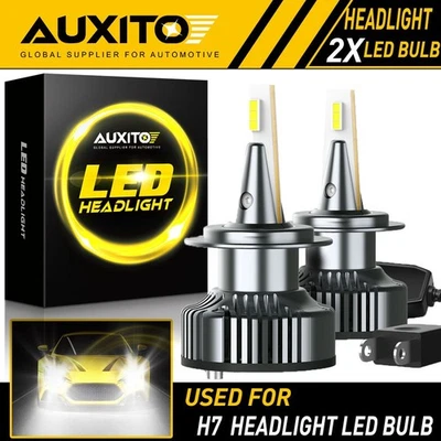 AUXITO 2X H7 24000LM LED Headlight Conversion Kit High/Low Beam Bulb 6500K EAW - Image 1 of 4