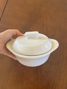 Pampered Chef KASSEROLLE MIT DECKEL - 3 Tassen Weiß Keramik - Top - Bild 1 von 9