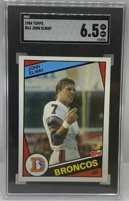 John Elway 1984 Topps #63 radiocontrol novato SGC 6,5 casi nuevo+ Broncos Hof Foto 1 de 2