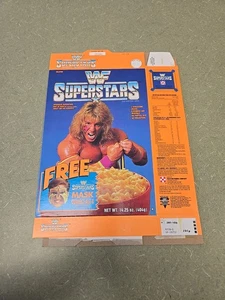 WWE Cereal Box WWF Superstars Wrestling Ultimate Warrior Vintage 1991 - Picture 1 of 2