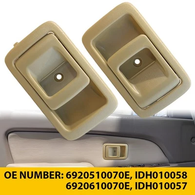 For 1996-2002 Toyota 4Runner 1992-99 Paseo Inside Door Handle Beige 2PC LH & RH Foto 1 de 4