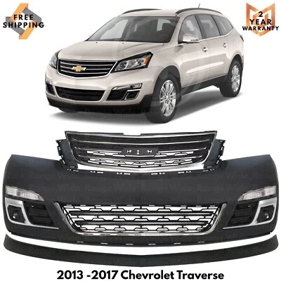 Front Bumper Cover Fascia & Grille Assembly For 2013-2017 Chevrolet Traverse Foto 1 de 4