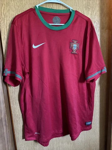Nike Portugal Jersey Home Soccer 2012/2014 Football Shirt XL Drifit Red Cover