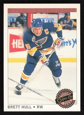 1992-93 O-Pee-Chee Premier #21 Brett Hull Card TCCCX - Image 1 of 2