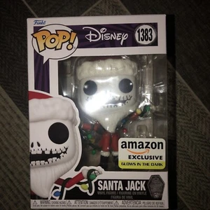 Funko Pop Disney Santa Jack Skellington Amazon Ex Leuchten im Dunkeln - Bild 1 von 7