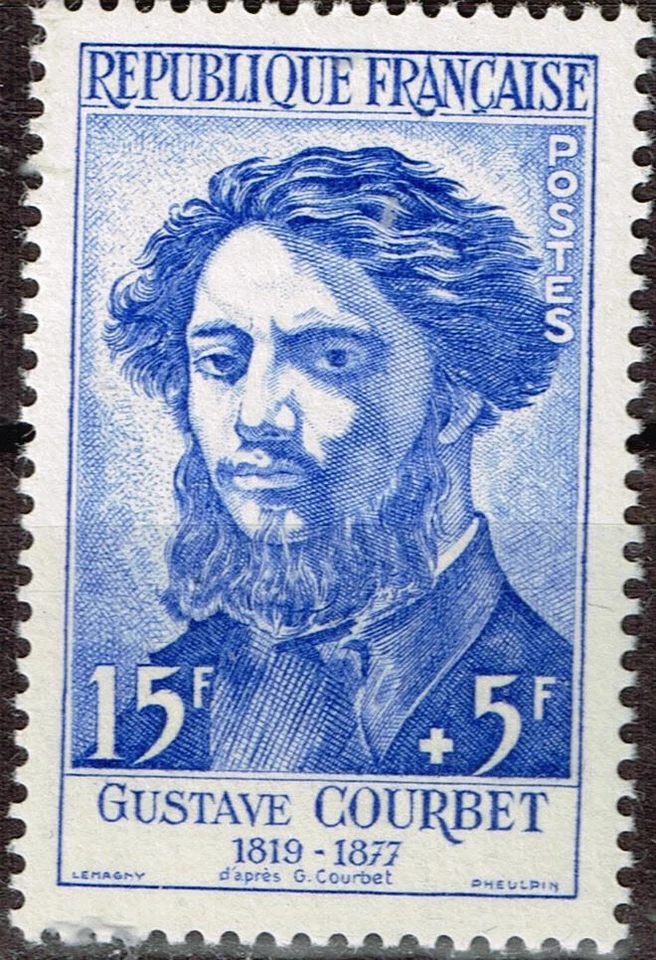 France Famous Artist Gustav Courbet stamp 1975 MLH - Image 1 of 1