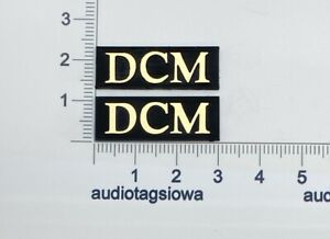 Fenêtre temporelle DCM - badge de haut-parleur logo paire personnalisée gravée or/noir