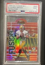 Brett Favre 1998 BOWMAN'S BEST FUSION Mirror Image REFRACTOR PSA 9 POP 3 076/100