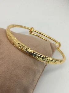 18K 18ct Lady’s Gold Filled Adjustable Bracelet, Bangle Ref:-512 - Picture 1 of 5