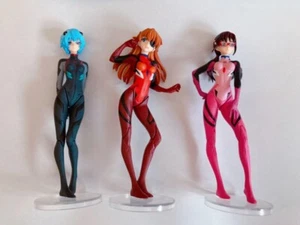 Neon Genesis Evangelion figure Lot 3 set Genuine product Asuka Rei Japan z q10 - Picture 1 of 3