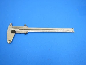Calibro vintage Mitutoyo quadrante 6" M.N. 82 SOLO PEZZI DI RICAMBIO inox - Foto 1 di 10