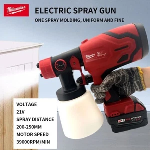 Milwaukee 800ML Electric Spray Gun Cordless Paint Sprayer Auto Only Tool - Picture 1 of 7