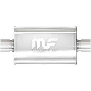MagnaFlow Stainless Steel 5x8x14 OVAL Performance Muffler DIA 2.5/2.5 IN#12216 - Picture 1 of 4
