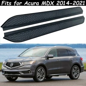 Fits for Acura MDX 2014-2021 2Pcs Running Board Side Step Pedals Nerf Bar Black - Picture 1 of 11