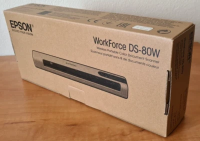 Epson WorkForce DS-80W Mobile Business Scanner Wireless Wi-Fi 600x600 DPI - Image 1 of 4