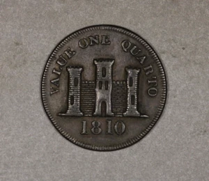 1810 Gibraltar Quarto Small Date - Picture 1 of 2