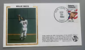 MLB Willie Mays 30°. Anniversario della "più grande cattura nella storia delle serie mondiali" - Foto 1 di 1