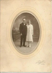 PHOTO DEP 41 / mariage couple 1920 - Foto 1 di 1