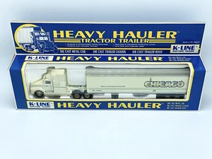 K-Line K-810903 Burlington Northern Chicago Heavy Hauler Tractor Trailer O Rare - Picture 1 of 7