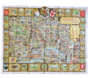 London The Bastion of Liberty By Kerry Lee Quad Royal Poster 1946 As Is 40x49” - Picture 1 of 18