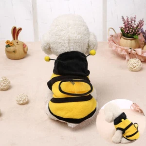 Sweater Pet Dog Cat Puppy Cute Bee Coat Clothes Warm Hoodie Costume Apparel Hot - Picture 1 of 16