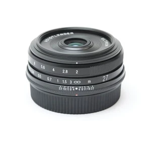 Voigtlander ULTRON 27mm F/2 Black (for Fujifilm X mount) #432 -MINT- - Picture 1 of 12