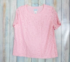 Camicia Vicki Wayne manica corta media rosa pizzo - Foto 1 di 7