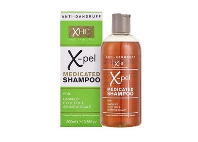 300ml X-pel XHC Medicated Shampoo Treats Dandruff Psoriasis Dry Itchy Scalp