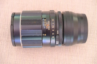 Pentax 135mm SuperTakumar M42 mount lens with adapter for Fuji FX mount Foto 1 de 4