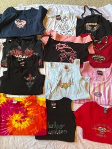 Paket 12 Harley Davidson & Sturgis Damenshirts Tanktops Größe Small - Bild 1 von 24