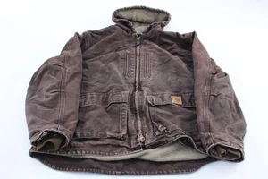 Carhartt Logo Patch Brown Jackson Coat Jacke - Bild 1 von 4