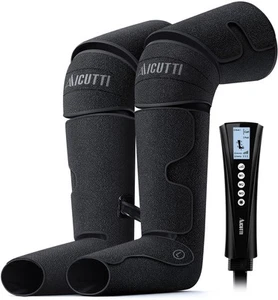 Air Compression Leg Massager with Heat - Circulation Booster for Foot, Calf, ... - Picture 1 of 9