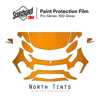 Sujetador transparente protección pintura precortada Mercedes Benz AMG GT GTS 16-2017 3M PRO Series Foto 1 de 4