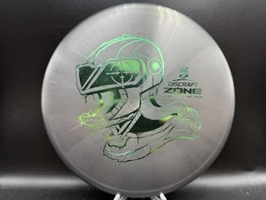 New Discraft Big Z Zone 2021 Ledgestone Gray W/ Green Foil Stamp  173-174g - Picture 1 of 6