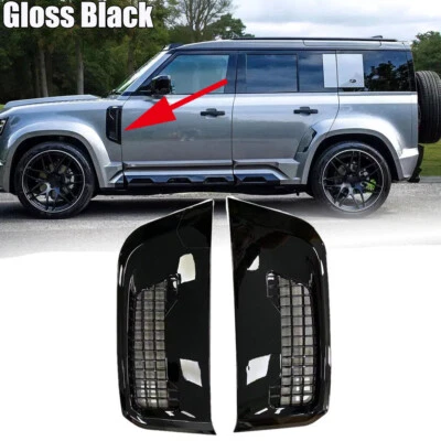 Guardabarros delantero negro brillante para Land Rover Defender L663 90 110 2020-23 Foto 1 de 4