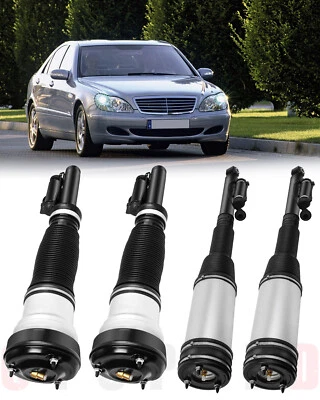 4PCS Front & Rear Air Suspension Spring Struts For Mercedes W220 S350 S430 S500 - Изображение 1 из 4