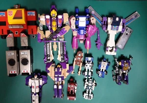 12 Transformers G1 Vintage Original Octane Squeezeplay Blitzwing Bombshell Blast - Picture 1 of 14