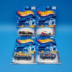 2001 Hot Wheels Company Cars Serie Komplettsatz 4 Autos Diecast Brandneu - Bild 1 von 9