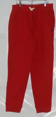 Pantalones de chándal Polo Ralph Lauren 14-16 grandes color rojo blanco con cordón Foto 1 de 4