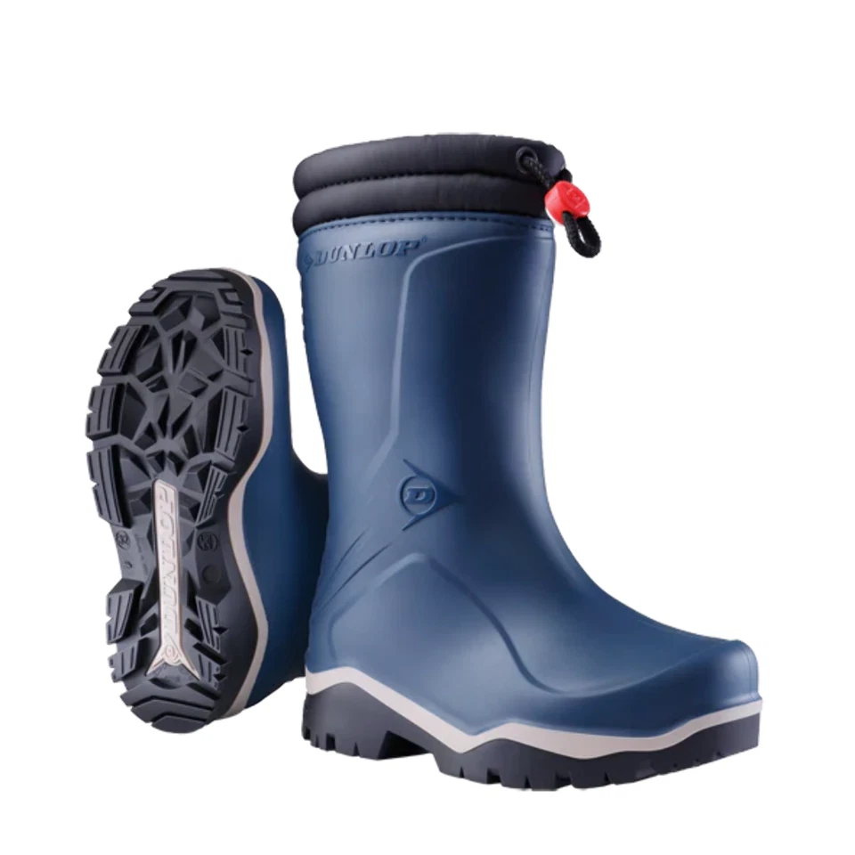 Dunlop Kids Blue/Black Blizzard Boots #K354061 - Image 1 of 1
