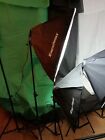 Excelvan Softbox Lighting stand kit 45w&#160;Bulb holder Green screen Stand