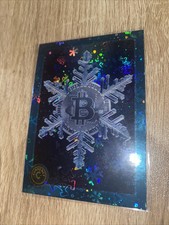 2023 Cardsmiths Currency Holiday Bitcoin #18 Snowflake Holo Foil RARE HOT