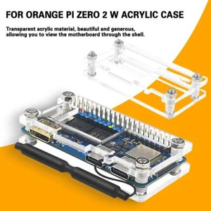 Für Single Board Pi Zero 2 W Acrylgehäuse Transparente I4D4 Hot L5E9 J8C6 N4H2 - Afbeelding 1 van 14