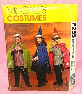 Uncut McCalls Childs Girls Boys Sz 7-16 Wizard Halloween Costumes Pattern P255 - Picture 1 of 2